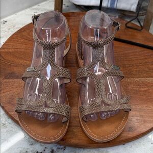 Les Tropéziennes par M. Belarbi Hamat Snake Print Sandal